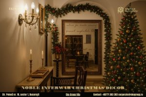 Decoratiuni de Craciun în stil interbelic: Eleganța nobiliară a Eko Group Vila în „Crăciunul anilor ’30”